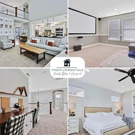 Large Modern 6 Bedroom Farmhouse With Custom Theat